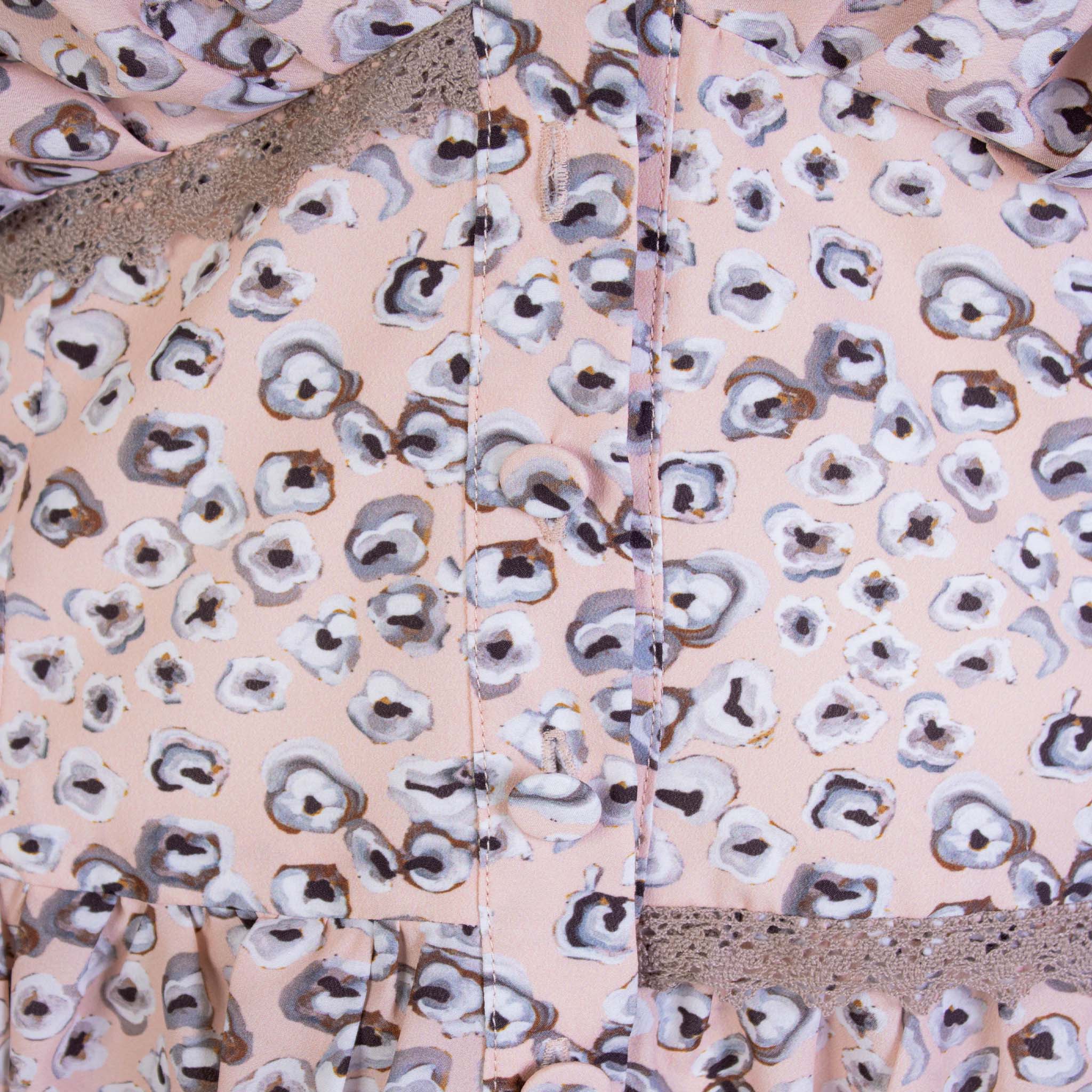 Lardini Pink allover printed midi Dress - Fizigo