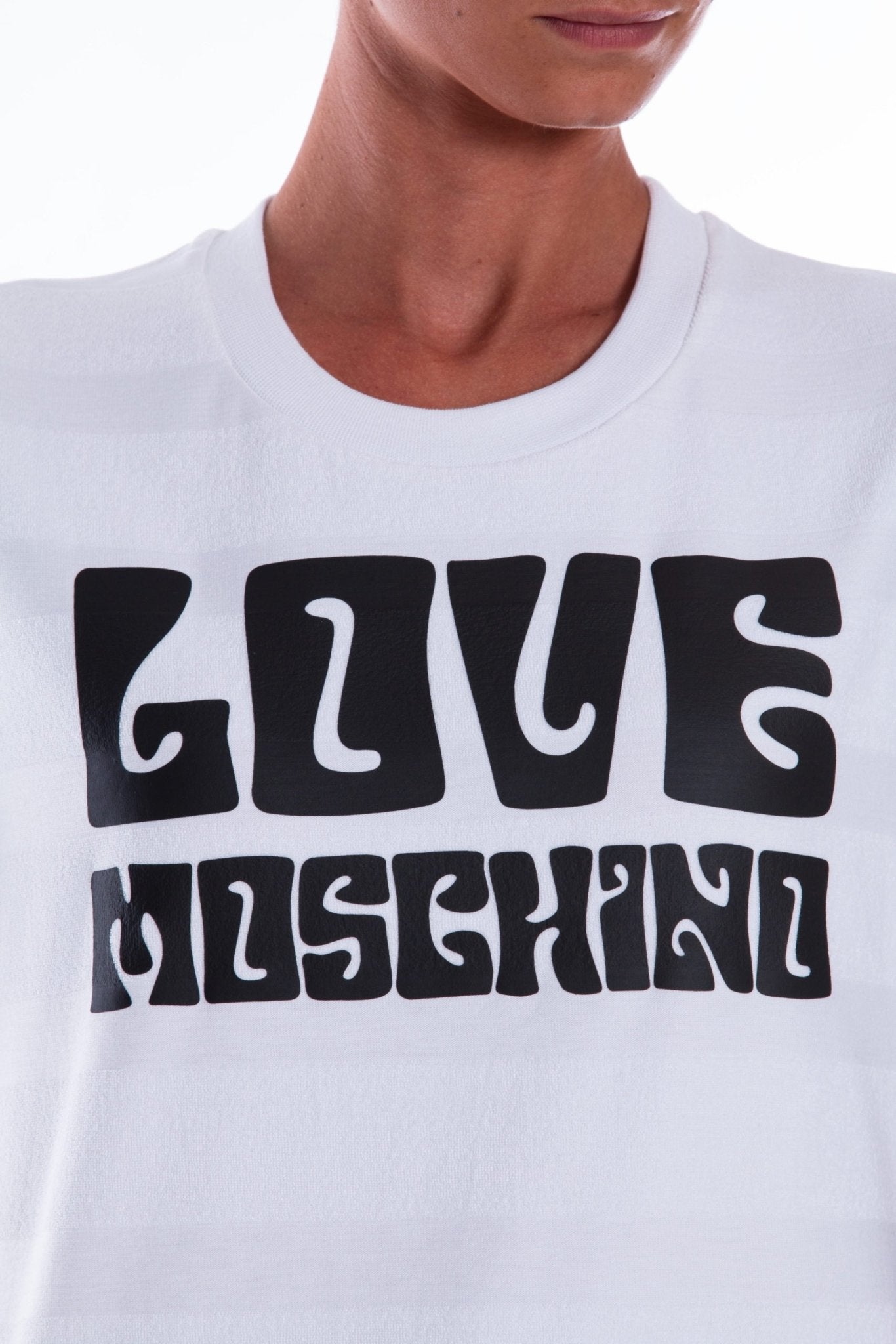 Love Moschino White Cotton Dress - Fizigo