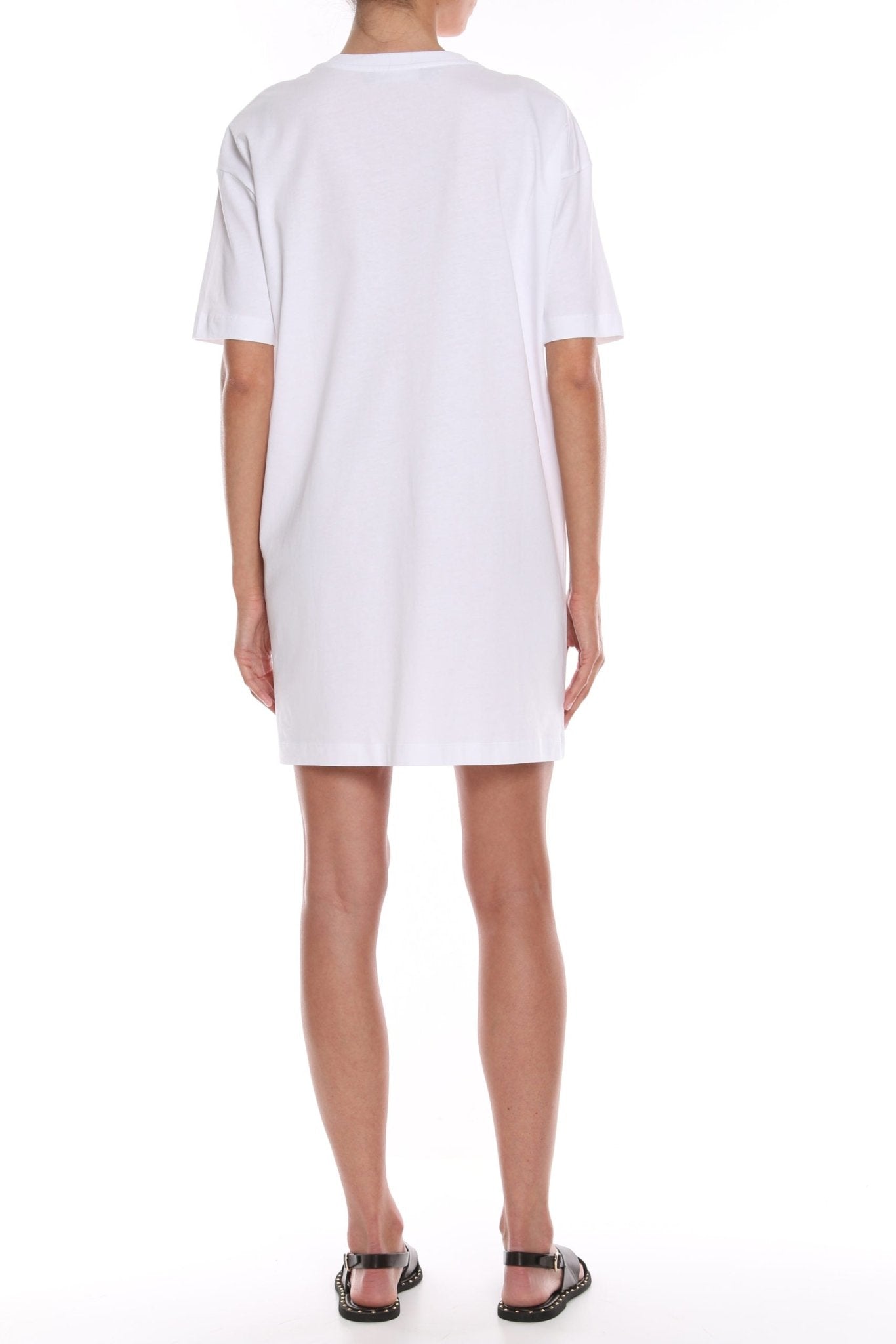 Love Moschino White Cotton Dress - Fizigo