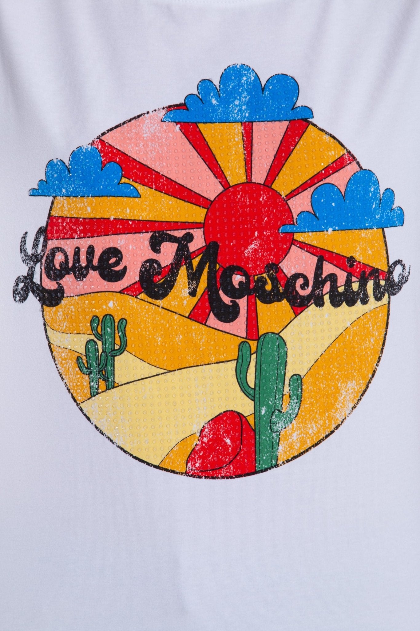 Love Moschino White Cotton Tops & T-Shirt - Fizigo