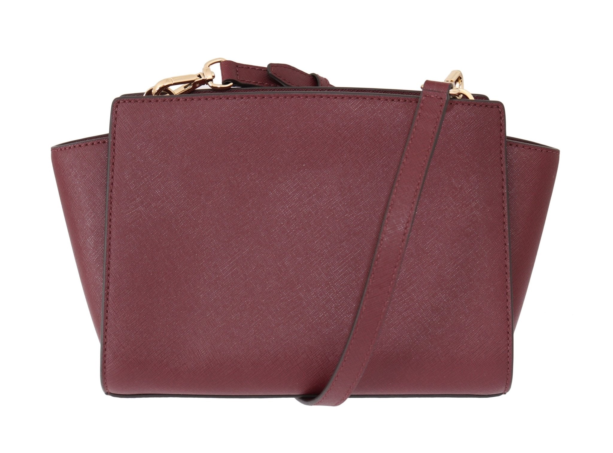 Michael Kors Bordeaux SELMA Leather Shoulder Bag - Fizigo