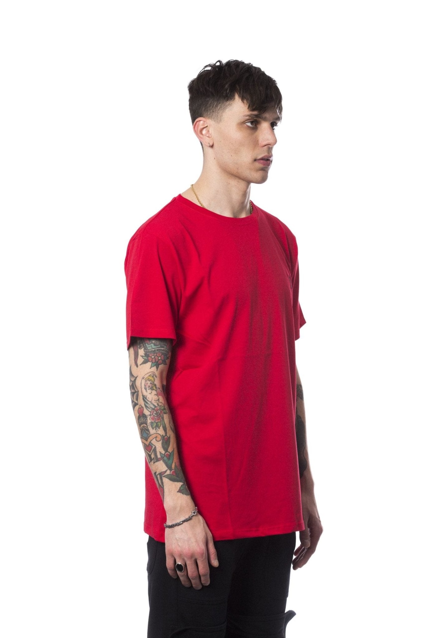 Nicolo Tonetto Red Cotton T-Shirt - Fizigo