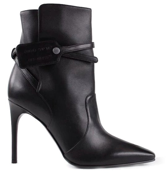 Off-White Black Calfskin Boot - Fizigo