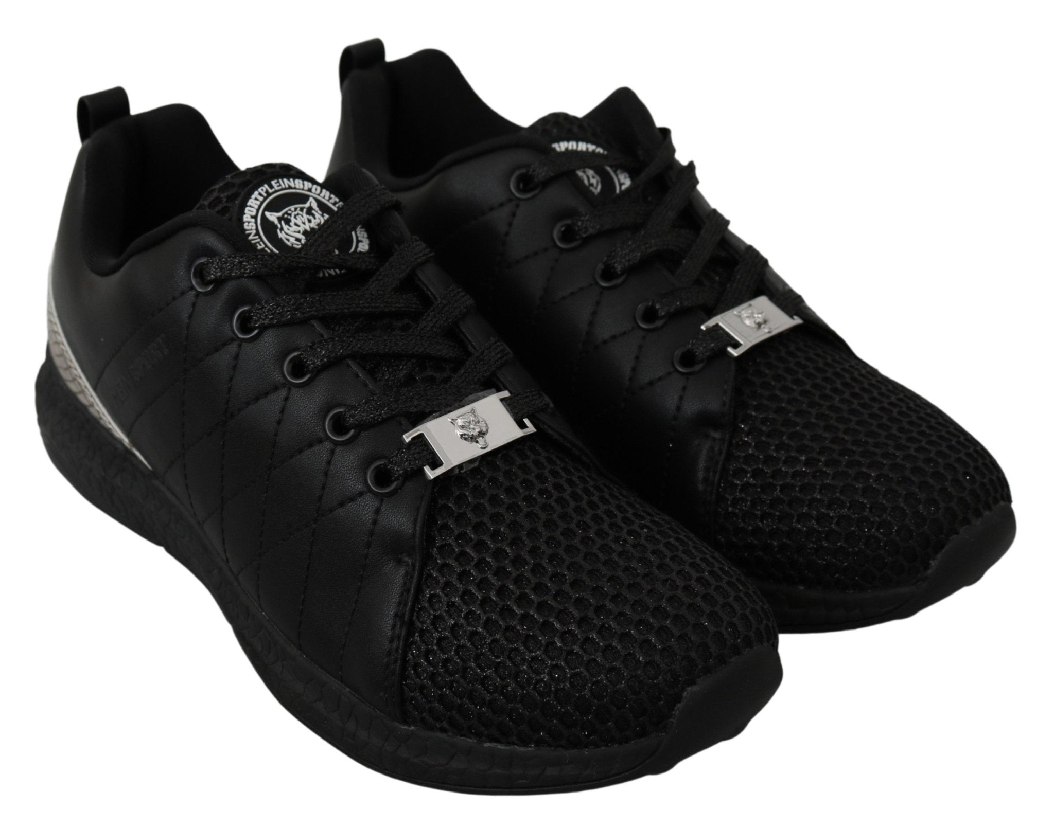 Philipp Plein Black Casual Running Sneakers Shoes - Fizigo