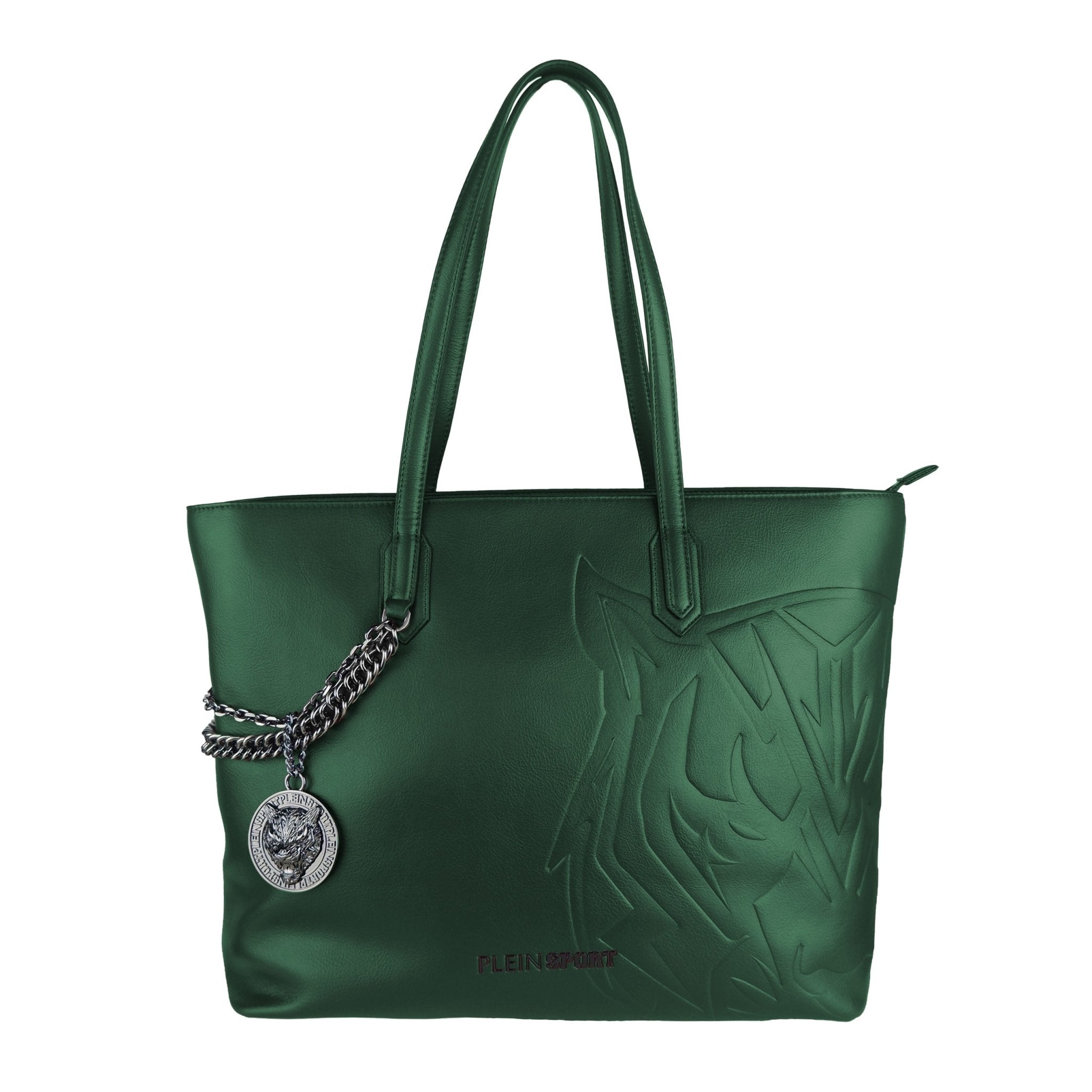 Plein Sport Green Polyurethane Shoulder Bag - Fizigo