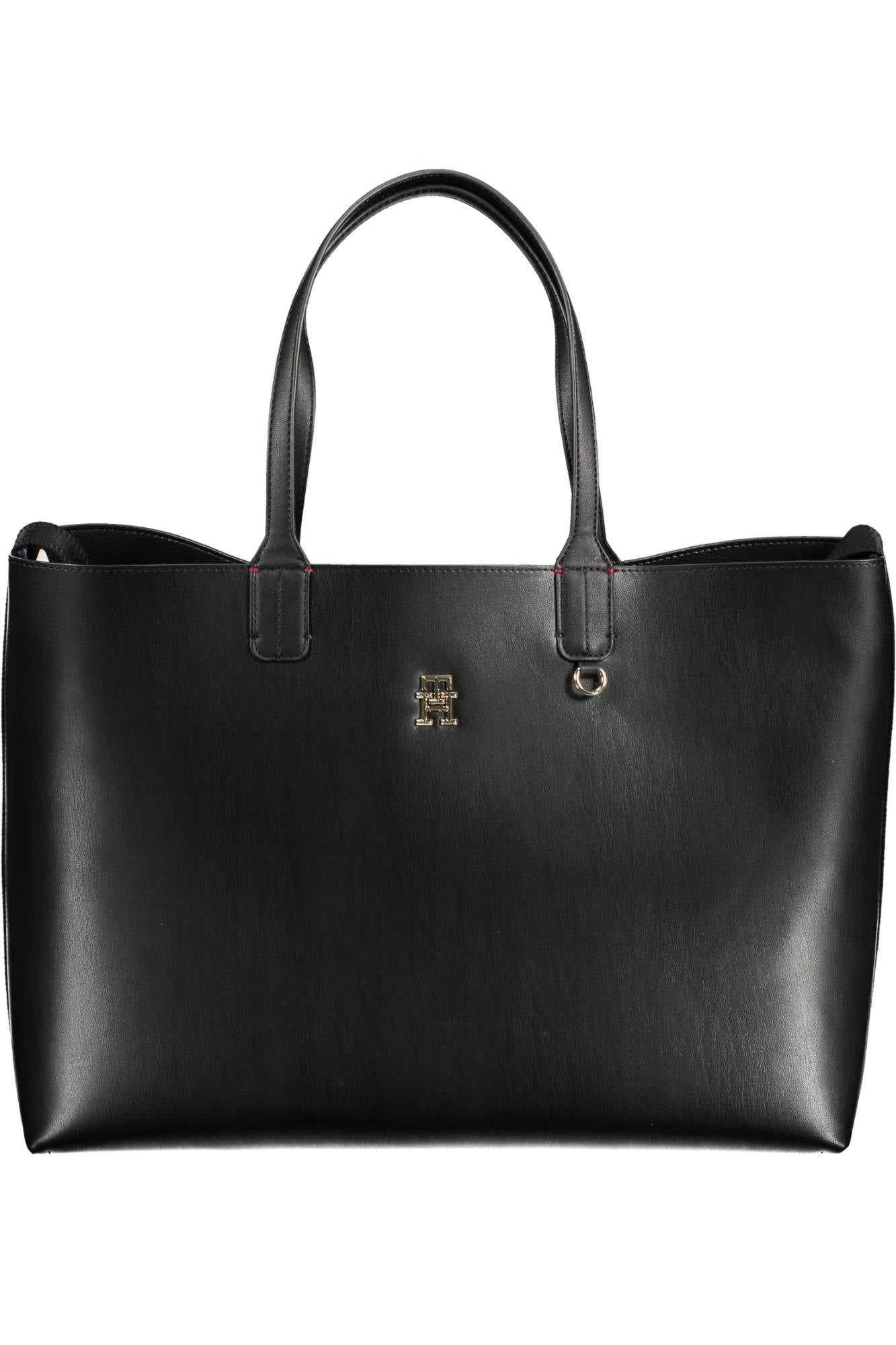 Tommy Hilfiger Black Polyurethane Handbag - Fizigo