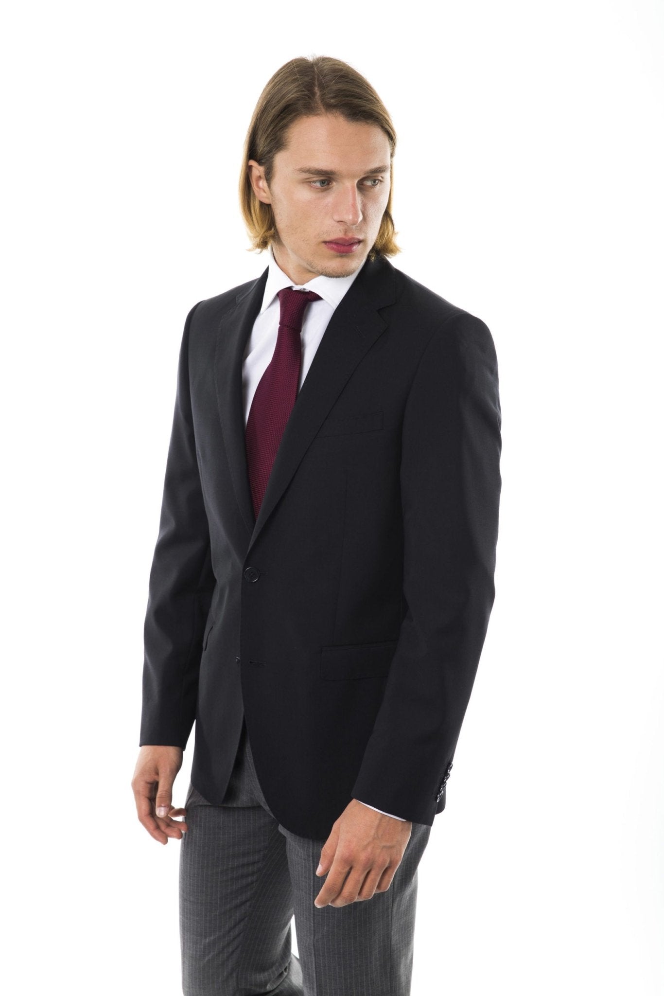 Uominitaliani Black Wool Blazer - Fizigo